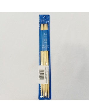 Спицы носочные бамбук 4,0мм 20см Knitting Needles