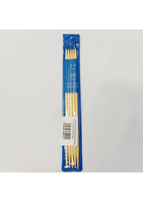 Спицы носочные бамбук 4,0мм 20см Knitting Needles