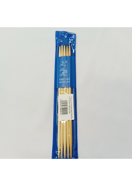 Спицы носочные бамбук 4,5мм 20см Knitting Needles