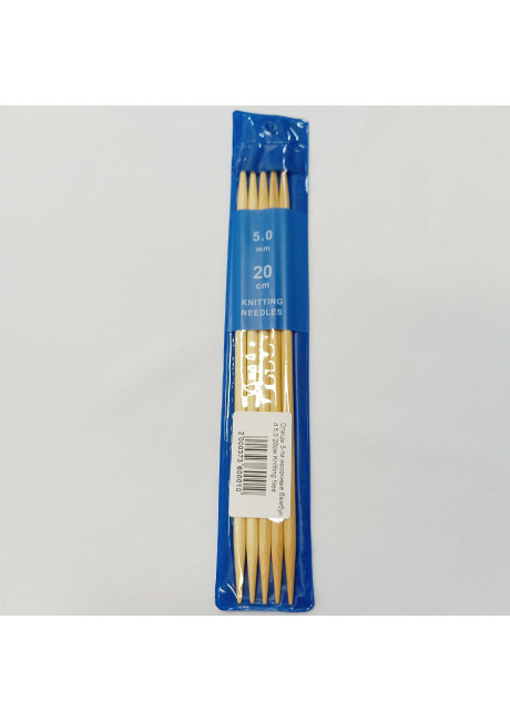 Спицы носочные бамбук 5,0мм 20см Knitting Needles